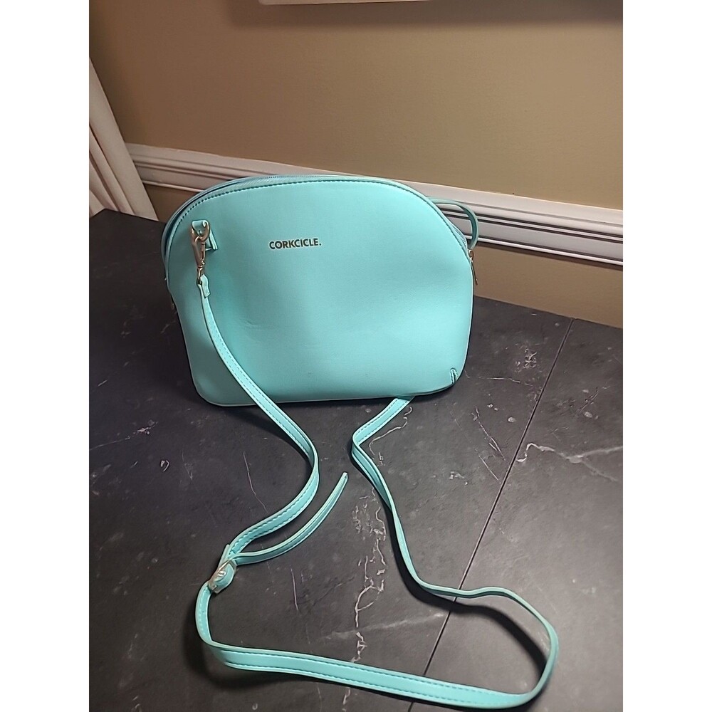 Corkcicle Adair Turquoise Crossbody Insulated Lunch Bag/Box